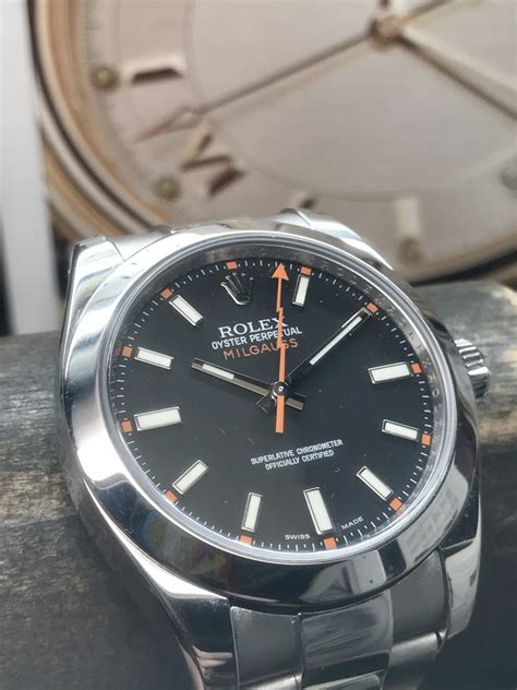 rolex oyster perpetual milgauss black dial|Rolex Milgauss black price.